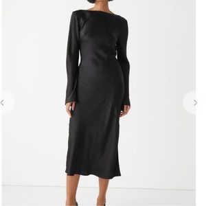 Other stories backless satin dress